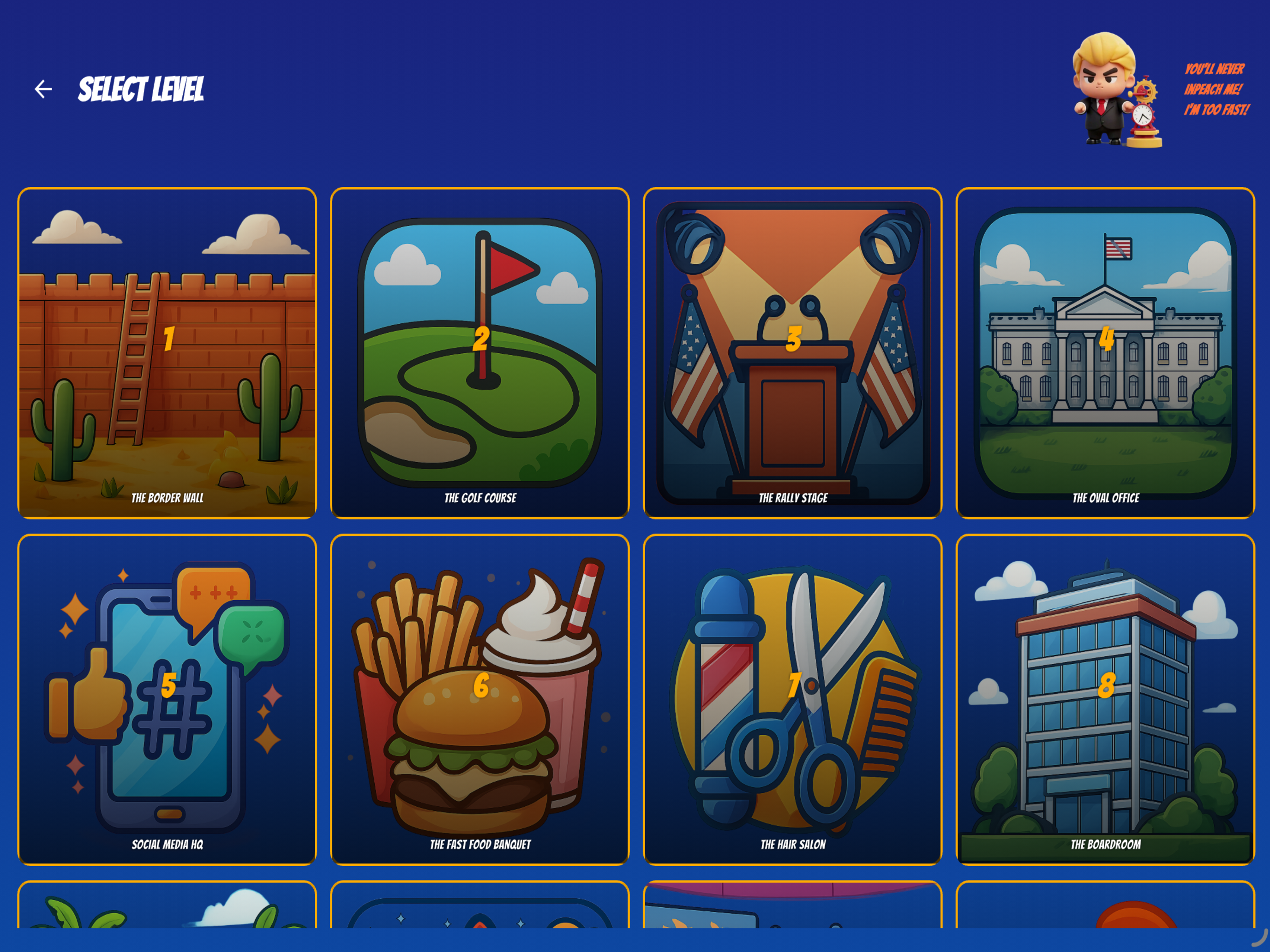 Level select on iPad